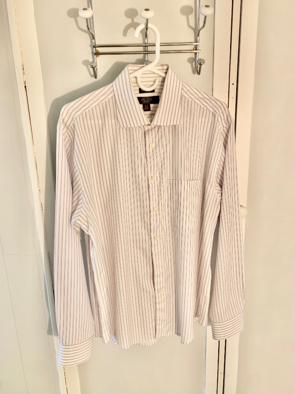 EUC! Men's Pronto Uomo Platinum 100% Cotton Dress Shirt - 16 1/2; 34/35